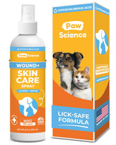 Paw Science Skin & Wound Care Spray bottle for at-home healing and gentle cleansing