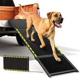 Pawaboo 74-inch ramp full view shows long slope for easier car entry.