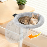 Pawaboo Cat Desk Bed shows clamp holding a secure perch beside your workspace