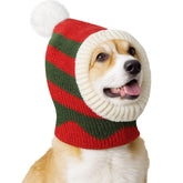 Pawaboo Christmas pet hat red-green, a festive look for holiday photos.