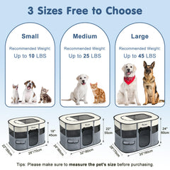 Pawaboo dog playpen outdoors demonstrates portable shelter for supervising pets.