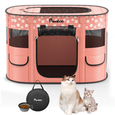Pawaboo dog playpen with rectangular footprint for space-efficient setup