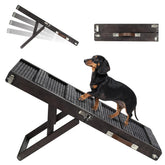 Pawaboo dog ramp folded for compact storage and easy travel.