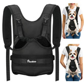 Pawaboo front dog carrier worn on chest enables hands-free strolls with your pet.