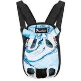 Pawaboo pet carrier backpack front view with legs-out design for secure small pet travel