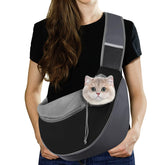 Pawaboo dog sling carrier with adjustable strap for comfortable all-day carry
