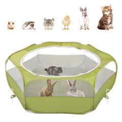 Pawaboo playpen outdoor setup offers a safe exploration space for small pets