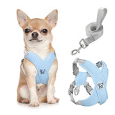 Pawaboo small dog harness with crossed X frame for gentler walks