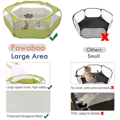 Pawaboo playpen waterproof bottom protects floors and keeps area dry