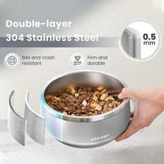 Pawaii dishwasher-safe dog bowl for easy cleanup after meals.