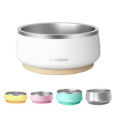 Pawaii dog bowl with non-slip base keeps meals steady and spill-free.