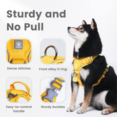 Pawaii dog harness side view highlights adjustable straps for a secure, comfy fit