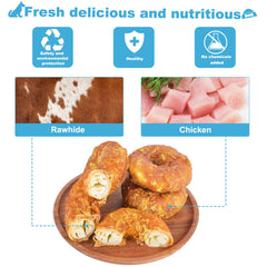 Pawant dog-treats-large-dog-chew shows durable bite that satisfies chewing instincts.