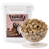 Pawaura beef liver bag closeup highlights pure protein for training rewards.