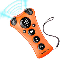 PawBehave adjustable ultrasonic trainer front view for easy on-the-go training.
