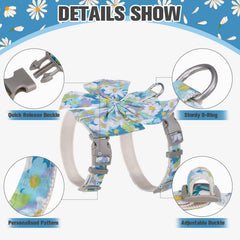 PAWCHIE soft polyester cat harness offers comfortable movement