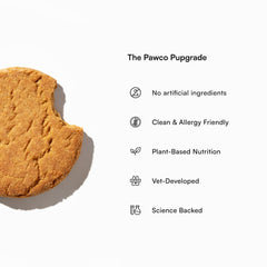 PawCo Dog Treats peanut butter apple cookies use clean ingredients for healthy snacking