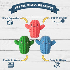 Pawdoer dog playtime in water 4 demonstrates buoyant squeaker flotation.