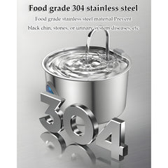 Yaslayp Pawdrate water fountain stainless steel construction for durability and rust resistance