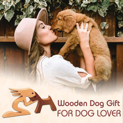 Pawfect House wooden sculpture highlighting natural texture with smooth edges.