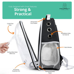 Pawfect Provisions durable PVC and Oxford fabric backpack