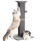 Pawfessor large cat scratching post base grey provides stable support for energetic big cats.