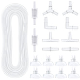 Pawfly 25ft airline tubing shows flexible, kink-resistant frosty tubing for aquarium aeration.