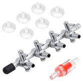 Pawfly 4-way air flow valve outlets enable independent control for multiple filters.