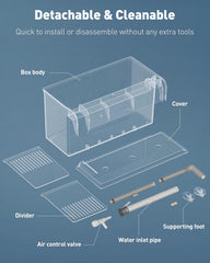 Pawfly clear acrylic enables easy monitoring of breeding activity