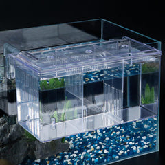 Pawfly aquarium breeding box shows a large hatching area protecting fry in tanks