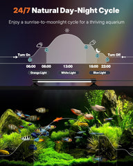 Pawfly aquarium light submersible design provides safe underwater illumination.