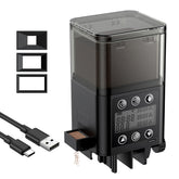 Pawfly automatic aquarium feeder timer display enables precise daily scheduling