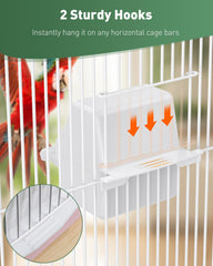 Pawfly feeder shows stable perch providing secure footing during mealtime.