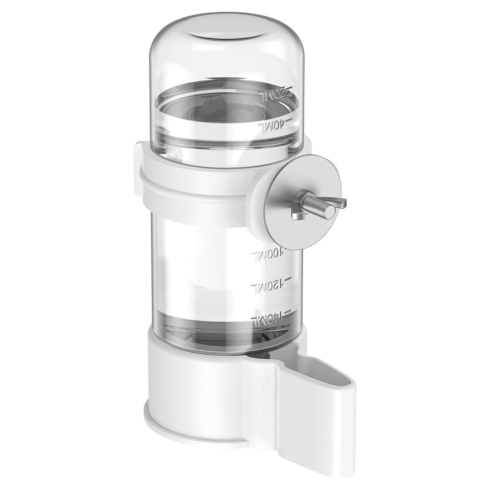 Pawfly bird water dispenser outlet cage view highlights steady hydration for small birds.