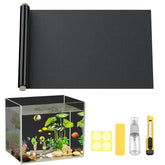Pawfly black aquarium background 48x18 backdrop enhances tank depth and color contrast
