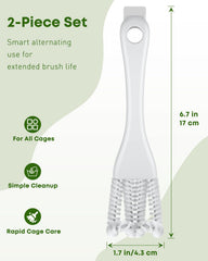 Pawfly curved-head cleaner showing reach into perches and corners.