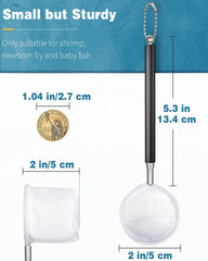 Pawfly fine nylon mesh net protects delicate fish during transfer.