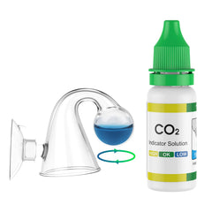 Pawfly glass CO2 drop checker kit with curved tubing for quick CO2 reading
