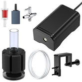 Pawfly mini aquarium air pump bracket assembly enables easy wall-mount setup for steady aeration.