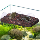 Pawfly Turtle Basking Platform suction cups securely grip tank walls for stable basking.