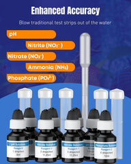 Pawfly water sample test vial for precise parameter checks.