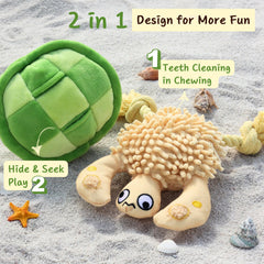 Pawfoo Lab turtle toy chew surface supports safe chewing