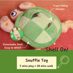 Pawfoo Lab turtle toy rope legs for tug of war
