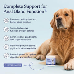 Pawfy Anal Gland Chews closeup shows chewy texture for easy administration.