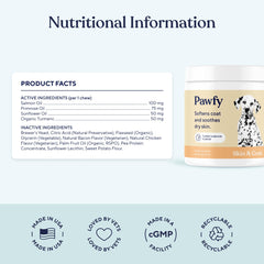 Pawfy seasonal-allergy-support-chews helps dogs during seasonal changes.