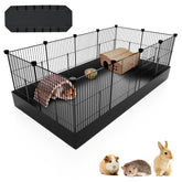 PAWING 12-panels playpen assembly demonstrates quick setup for safe indoor or outdoor play.