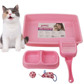 PAWISE small cat litter box low-entry designed for easy access and kitten training