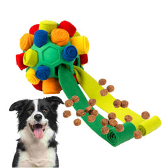 PAWISE Snuffle Ball texture close-up for durability and tactile appeal