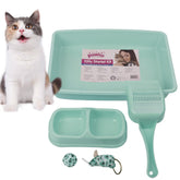 PAWISE small cat litter box starter kit indoor kittens easing early litter training.