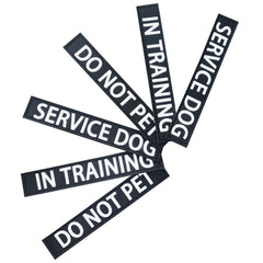 PawistaPal 6-pack service dog patches show easy role switching for multiple dogs.